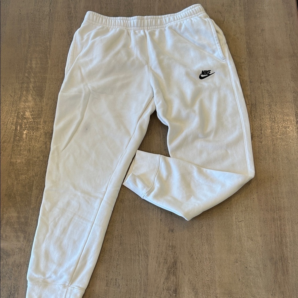 Nike Mens Large White Sweatpants